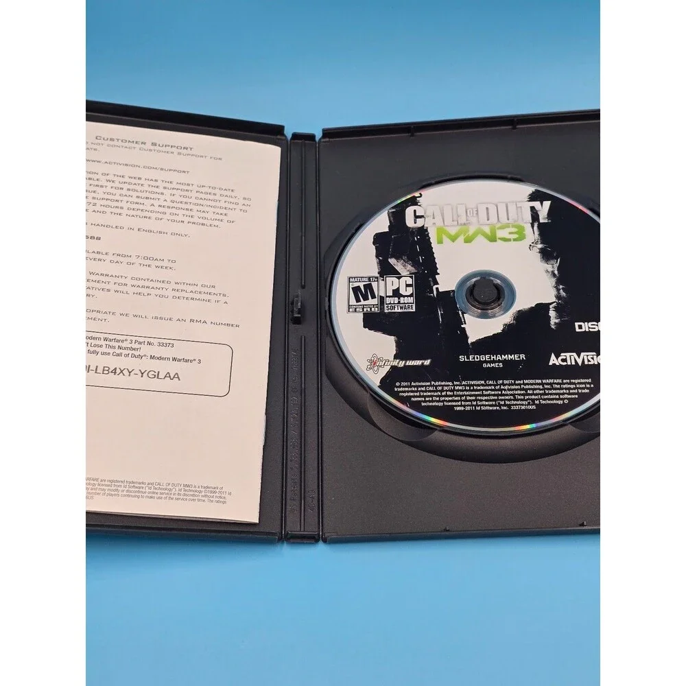 Call of Duty MW3 Modern Warfare 3 PC Video Game Rated M ActiVision